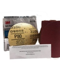 3M™ Red Abrasive Stikit™ Disc, 6 inch PSA DA