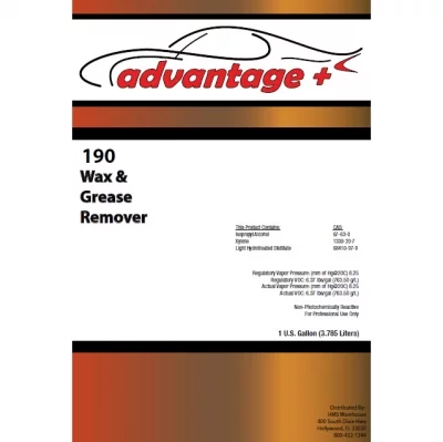 190  WAX  &  GREASE  REMOVER