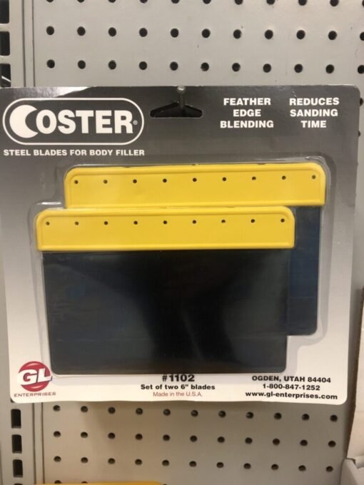 Coster Metal Body Filler Spreaders - PKG 2
