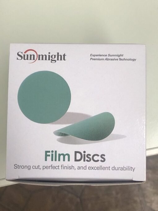 Sunmight Film 54214 Open Coated Grip Disc, 3 in, P320 Grit, Premium Aluminum Oxide, Velcro Attachment - Image 2