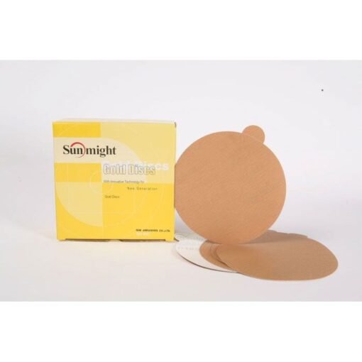 Sunmight Gold 02319 Open Coated Sanding Disc, 6 in, P800 Grit, Premium Aluminum Oxide, PSA Attachment
