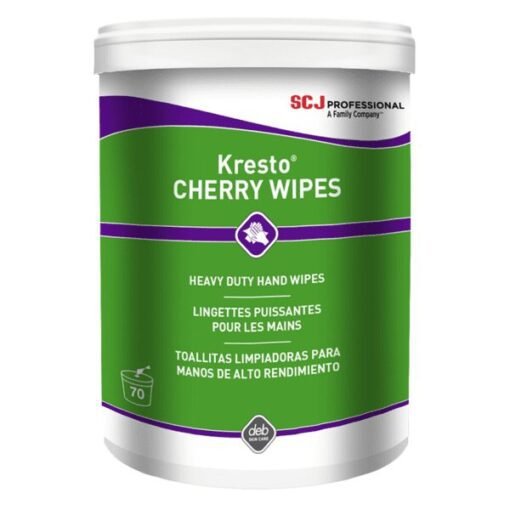 KRESTO® KCW70W Hand Cleaning Hand Cleaning Wipe, 70 ct Canister, Red, Cherry Scented