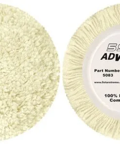 Natural Wool Heavy Compounding Pad - Hook & Loop