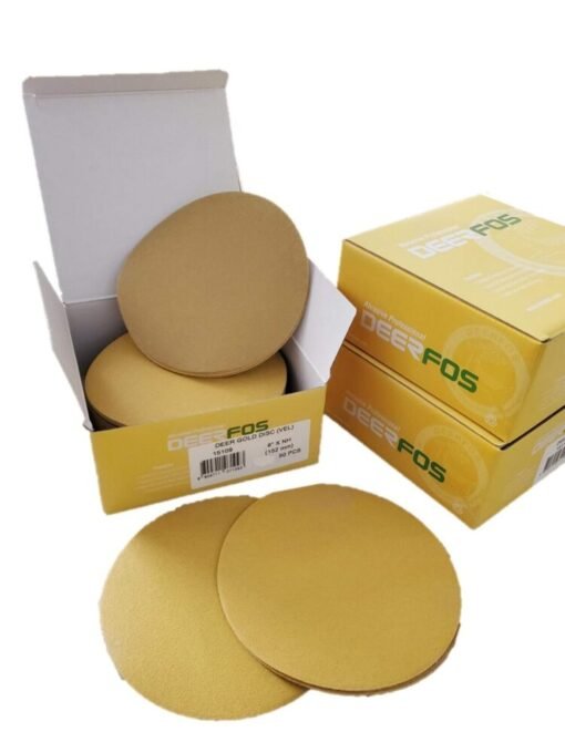 Deerfos 6" DA Sandpaper - Velcro