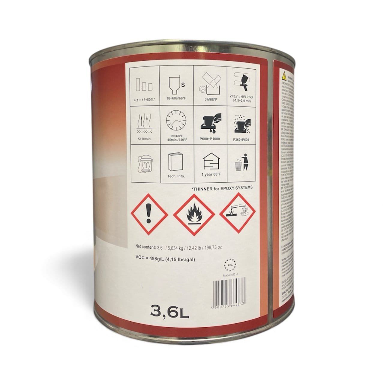 2K Epoxy Primer Kit - Gray - Image 3