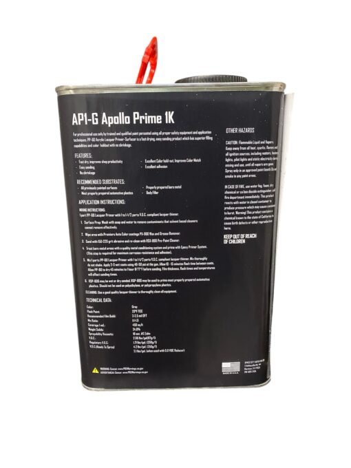 AP1 - APOLLO PRIME 1K ACRYLIC LACQUER PRIMER - Image 2