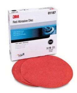 3M™ 316U Series Abrasive Disc, 6 in Dia, Hook and Loop, Red