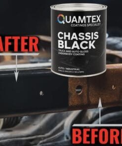 Alternative view of Quamtex Chassis Black Gloss Underbody Coating – 1 Gallon