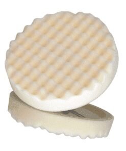Perfect-It™ 05737 Single Sided Compound Pad, 8 in Dia, Hookit™ Attachment, Foam Pad, White