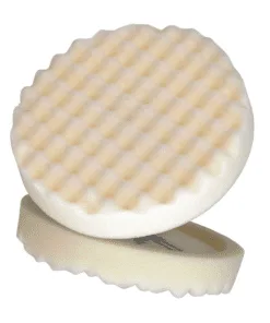 Perfect-It™ 05737 Single Sided Compound Pad, 8 in Dia, Hookit™ Attachment, Foam Pad, White